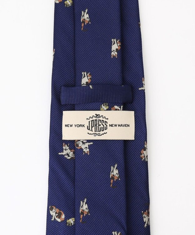 J.PRESS MEN 【JOKE TIE COLLECTION】猫に小判 ネクタイ ネイビー系7