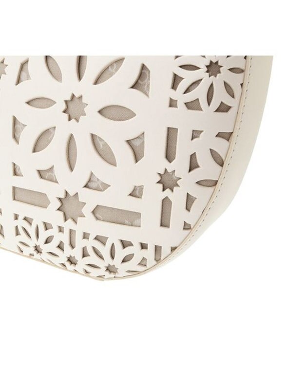 genten セイル カットワーク 手提げバッグ オフホワイト