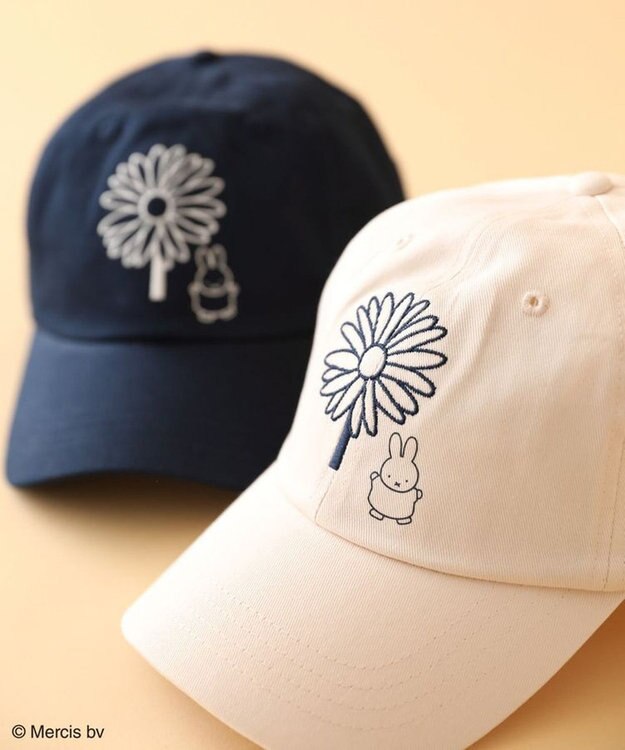 Green Parks Ｍｉｆｆｙ／フラワー刺繍キャップ Ivory