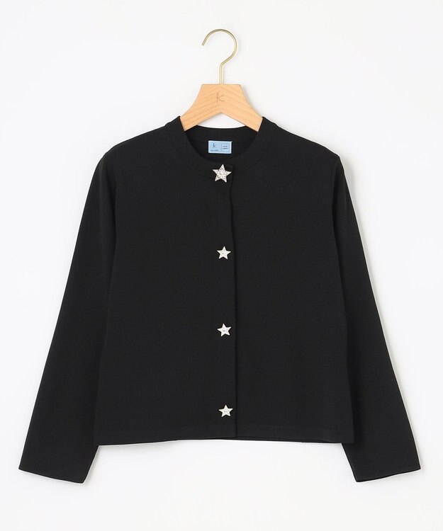 組曲 S 【組曲×setsuko sagittaire】ビジューボタンカーディガン ブラック系