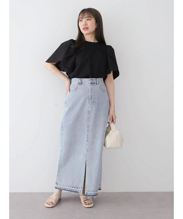 Green Parks ・ＳＵＧＡＲ　ＳＰＯＯＮ　チューリップスリーブＴＥＥ Black