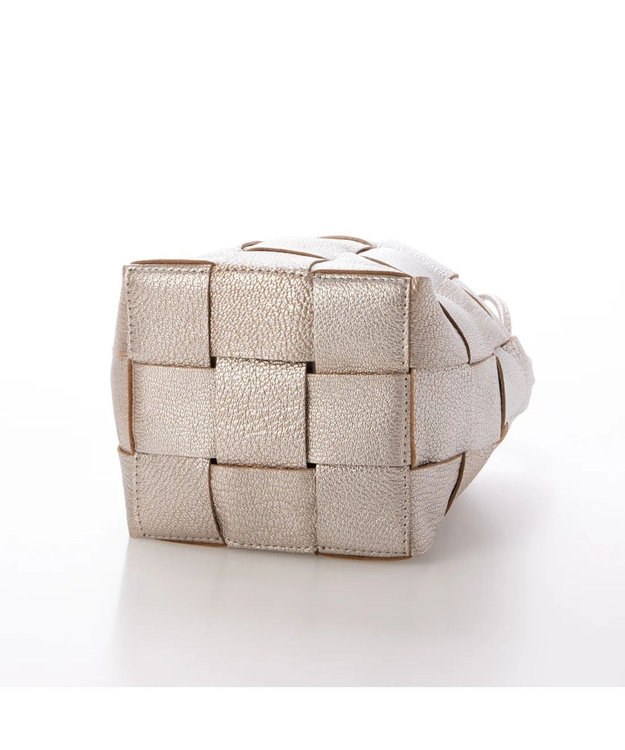 UNBILLION perche サスティナブルメッシュドロストショルダーバッグS シルバー