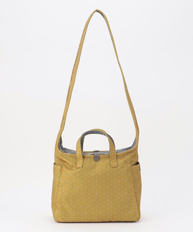 Y'SACCS キュービック×ポイントドット　2WAYトート＆ショルダー　Sサイズ イエロー