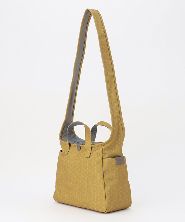 Y'SACCS キュービック×ポイントドット　2WAYトート＆ショルダー　Sサイズ イエロー