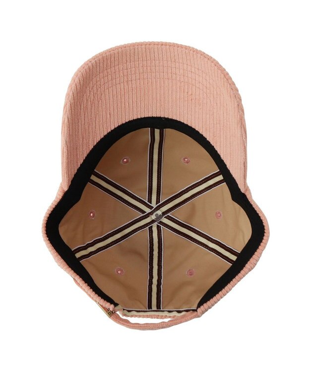 MOONBAT PAUL&JOE ACCESSOIRES (ポールアンドジョー アクセソワ)コーデュロイ ロゴ入り キャップ ピンク