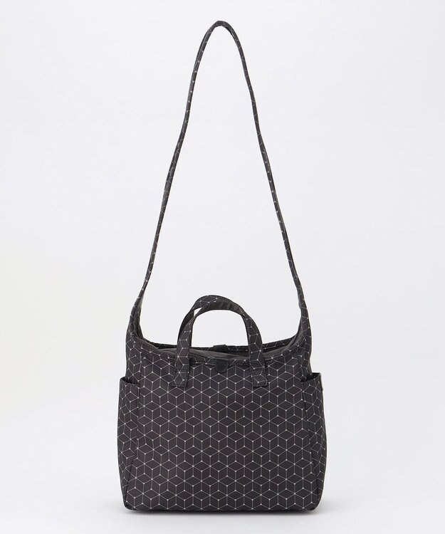 Y'SACCS キュービック×ポイントドット　2WAYトート＆ショルダー　Sサイズ ブラック