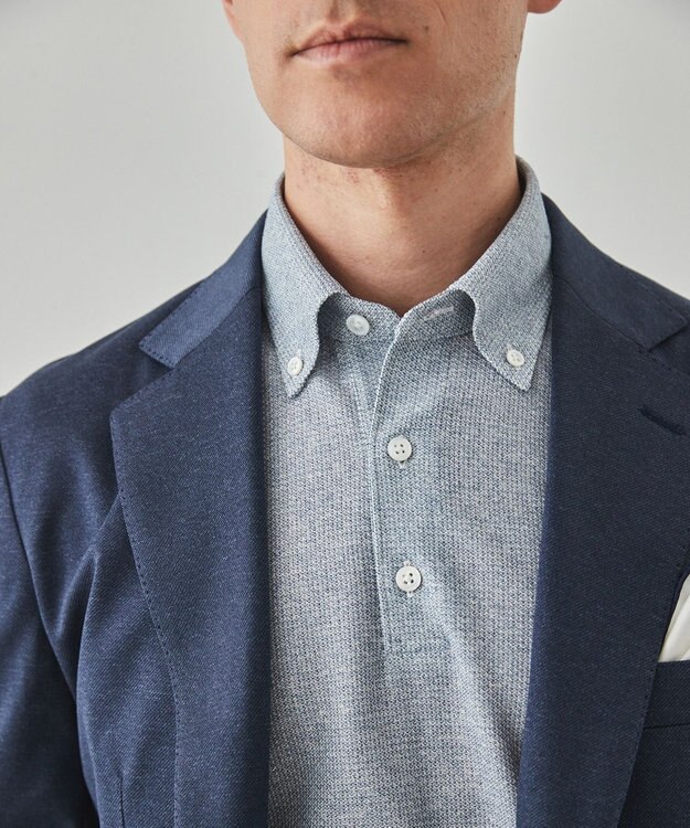 GOTAIRIKU セットアップ対応【洗える/ストレッチ/シワになりにくい】ドライジャージー セットアップジャケット ネイビー系8