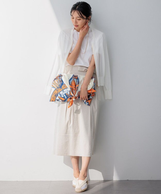 23区 【CLASSY.6月号掲載/Oggi4月号掲載】オリジナル スカーフ バッグ アイボリー系