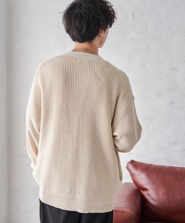 WEGO オーバーフィットカーディガン ホワイト