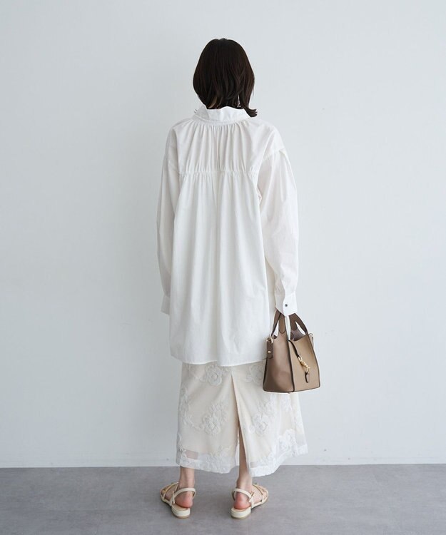 YECCA VECCA タイプライタースキッパーオーバーシャツ Off White