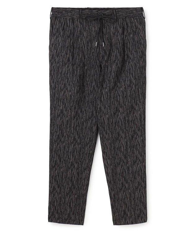 JOSEPH HOMME 【新素材】ブラッシュストロークジャガード　　ドロスト付タック入りテーパードパンツ / PEGG TUCK グレー系