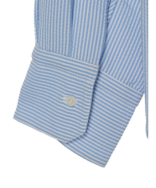 Green Parks ゆったりサッカーシャツ Sax