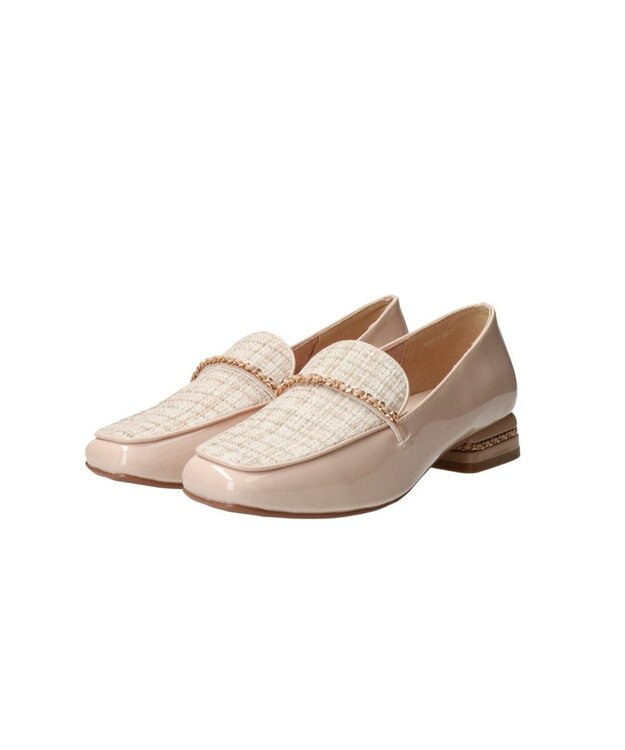 Bridget Birkin 【Bridget Birkin】パールヒールチェーンシューズ ベージュコンビ