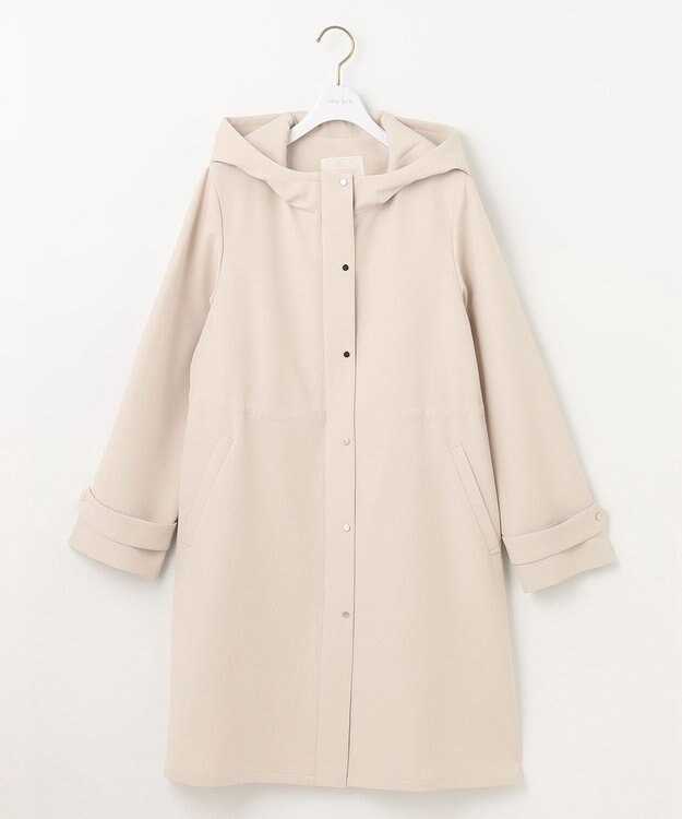 ANY SIS 【洗える】フーデットロング コート アイボリー