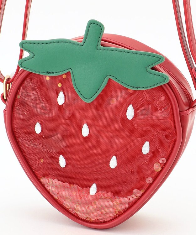 ANY KIDS フルーツ シャラシャラ ポシェット イチゴ