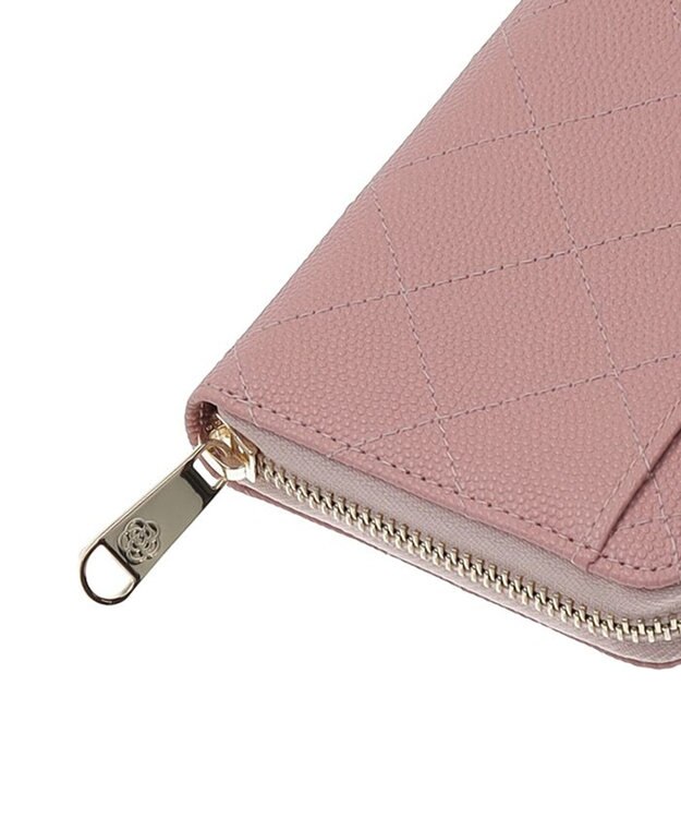 CLATHAS ベール ラウンド長財布 ペールピンク
