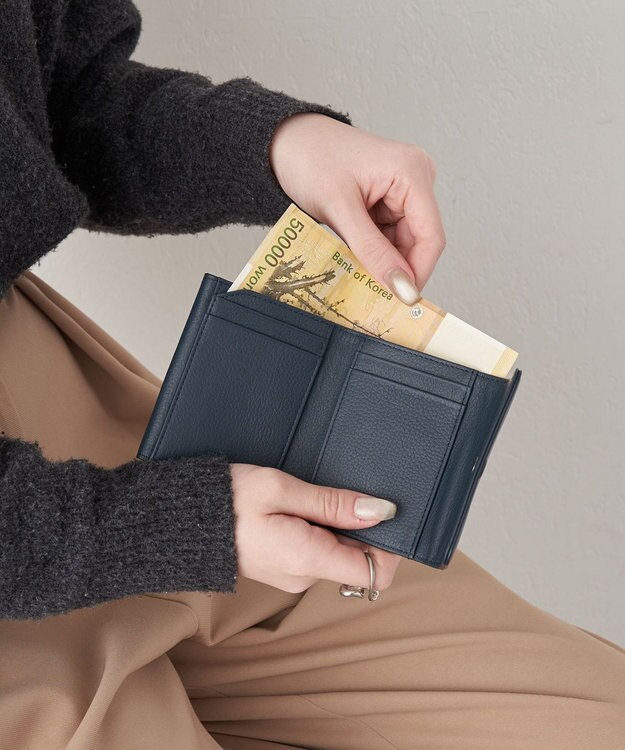 russet シンプルプラスミニウォレット(SO-442) D.Navy