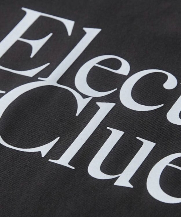 WEGO 【ANGIE VINTAGE】フロッキーロゴプリントロンT スミクロ