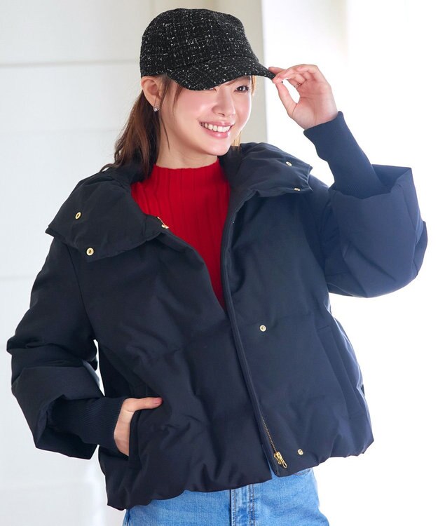 Tiaclasse ツイードキャップ ブラック