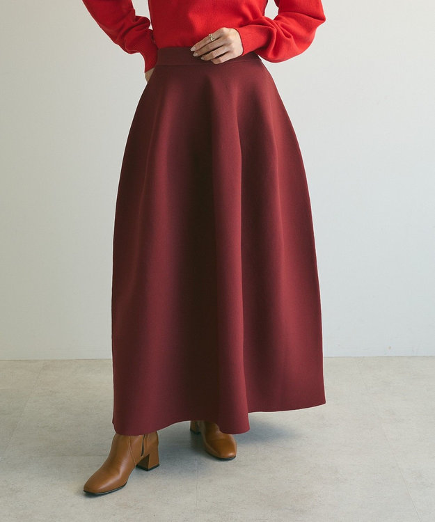 Green Parks armonia．バルーンニットスカート Bordeaux