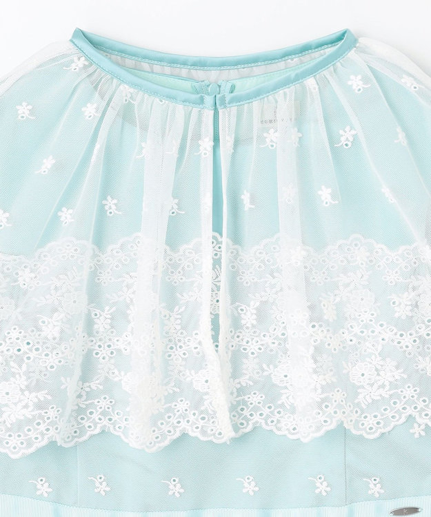 組曲 KIDS 【150-160㎝】ケープセット ドレス ミントグリーン