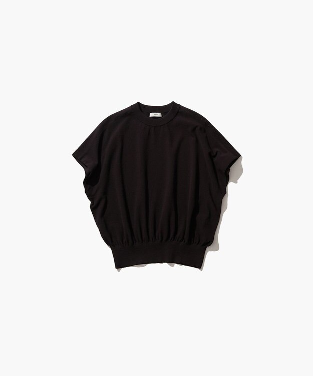 ATON FRESCA KNIT | オーバーサイズプルオーバー BLACK