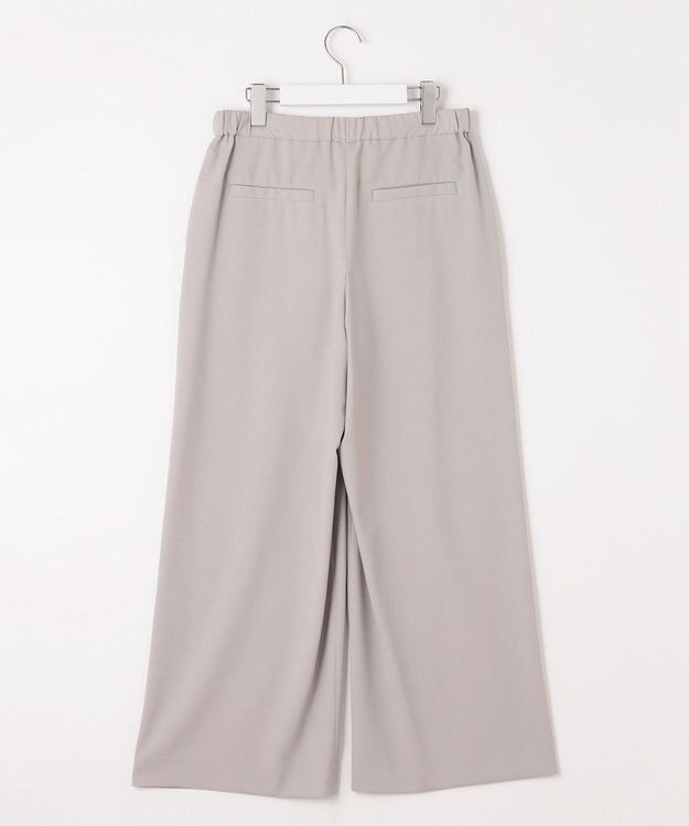 自由区 【洗える・XSサイズあり】ライト2WAYストレッチワイド パンツ グレー系