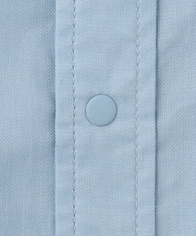 SHARE PARK MENS 【UVカット・撥水・ストレッチ】イージーデニムレギュラーカラーシャツ サックスブルー系