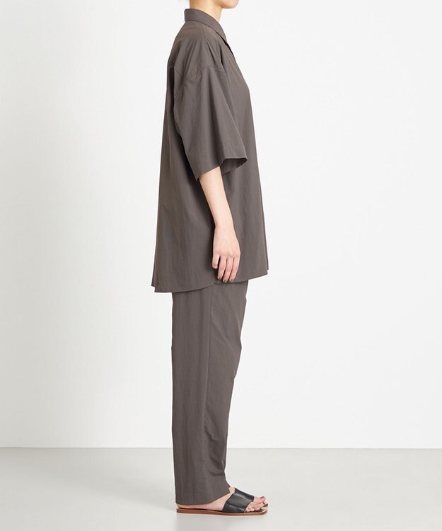 NAVE 【ReNAVE　撥水機能・UVカット・透湿・接触冷感・洗える】ナイロンタスランシャツ グレー系