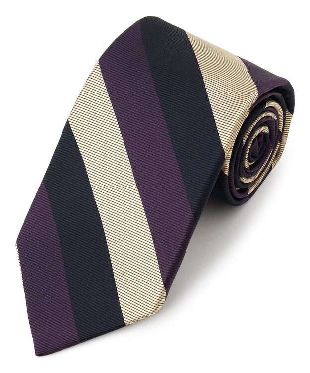 J.PRESS MEN 【JAPANESE TWILL&REPPE STRIPE COLLECTION】 レジメンタル ネクタイ パープル系1