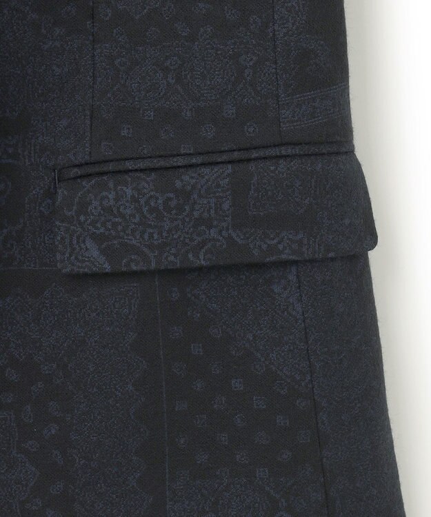 JOSEPH HOMME パッチジャガードジャージー　ジャケット ネイビー系3