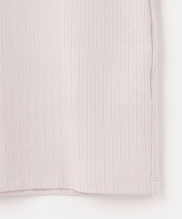 J.PRESS LADIES L ワイドリブジャージー タックスリーブ カットソー グレージュ系