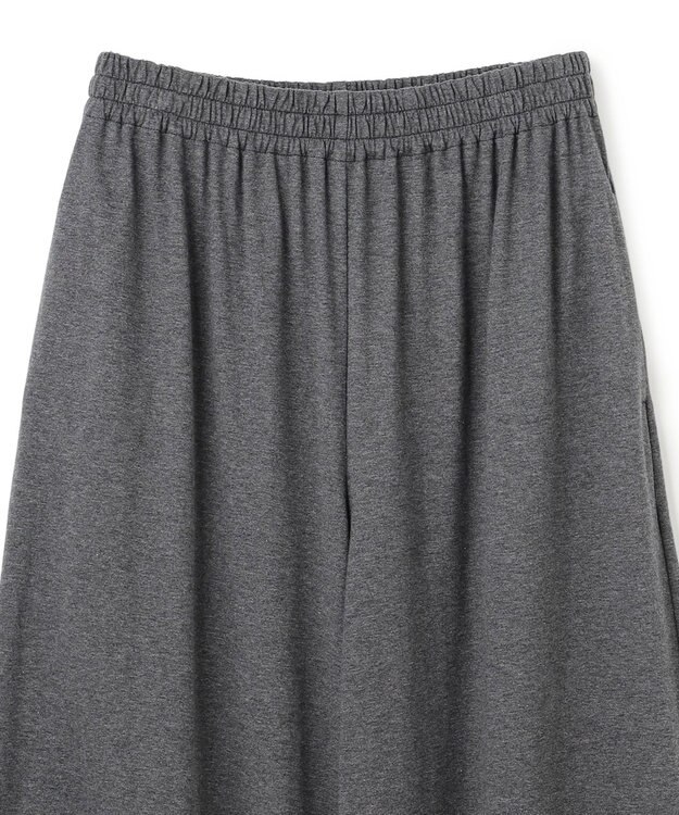 uncrave プレーンジャージー ギャザーパンツ チャコール