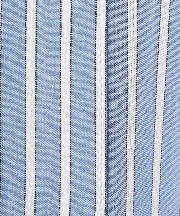 #Newans 【金子綾さんインスタライブご紹介アイテム】マルチストライプノースリーブシャツ ブルーストライプ