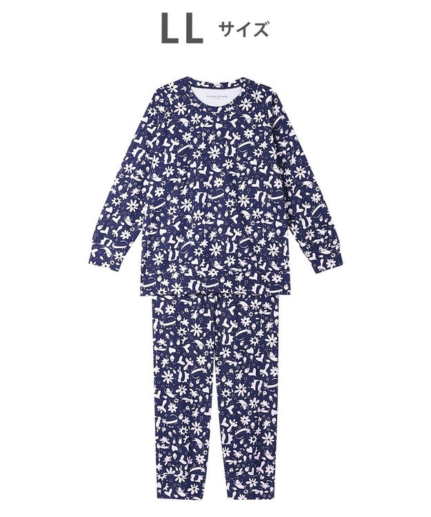 ツモリチサトスリープ　長袖パジャマ　長袖薄手　綿100% 花柄　LLサイズ ツモリチサトスリープ 長袖パジャマ 長袖薄手 綿100% 花柄 LLサイズ