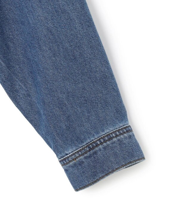 J.PRESS YORK STREET 【WOMEN】ソフトワイドデニム シャツジャケット ダルブルー系