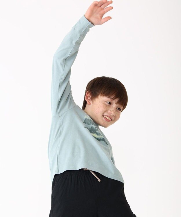 Columbia Columbia/ 【KIDS】ドブソンパスロングスリーブグラフィックTシャツ /コロンビア Collegiate Navy、 Hike On