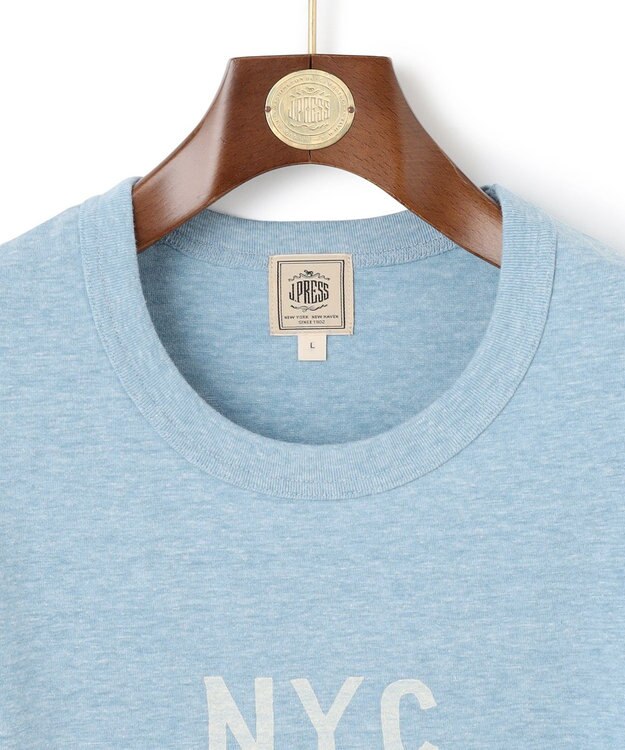 J.PRESS MEN 【NYUZELESS】NYC グラフィック Ｔシャツ サックスブルー系