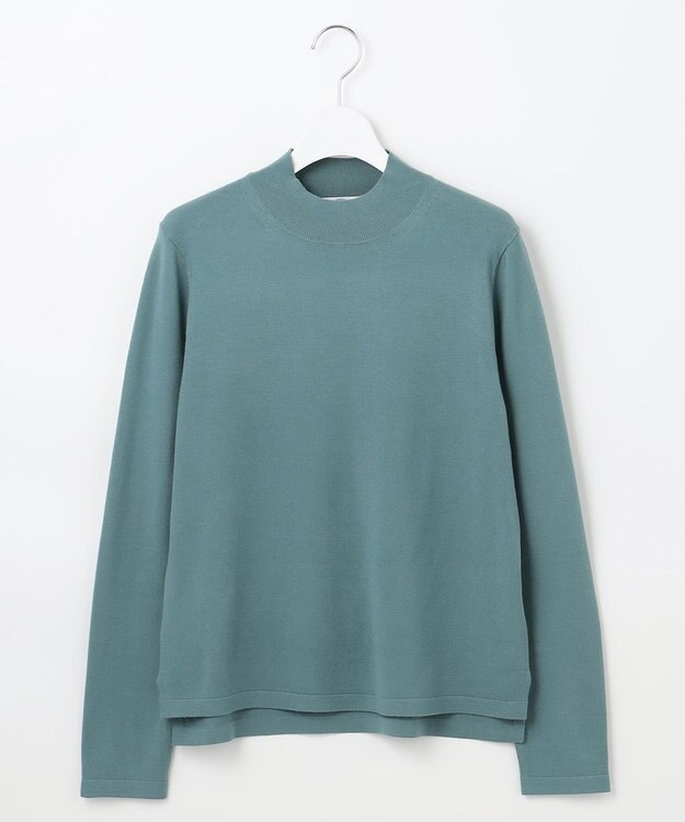 J.PRESS LADIES L 【洗える】PRINCE ハイネック ニット ミントグリーン系