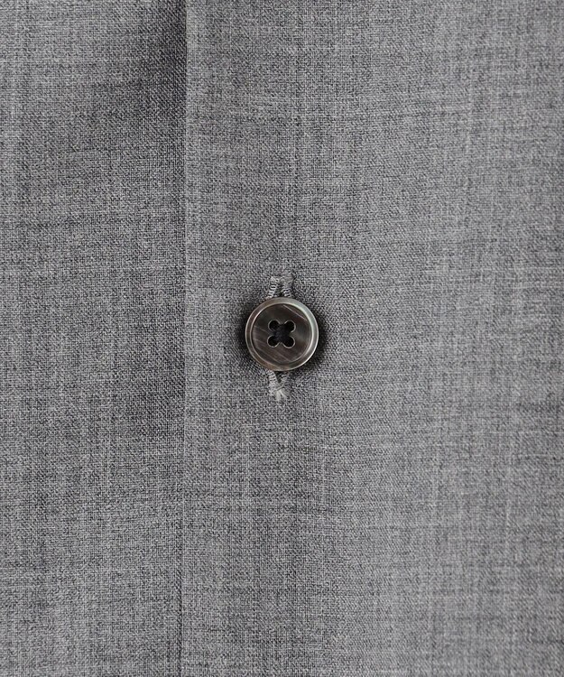 JOSEPH HOMME 【HIGH GRADE LINE】テックウールポプリン    バンドカラーシャツ ライトグレー系