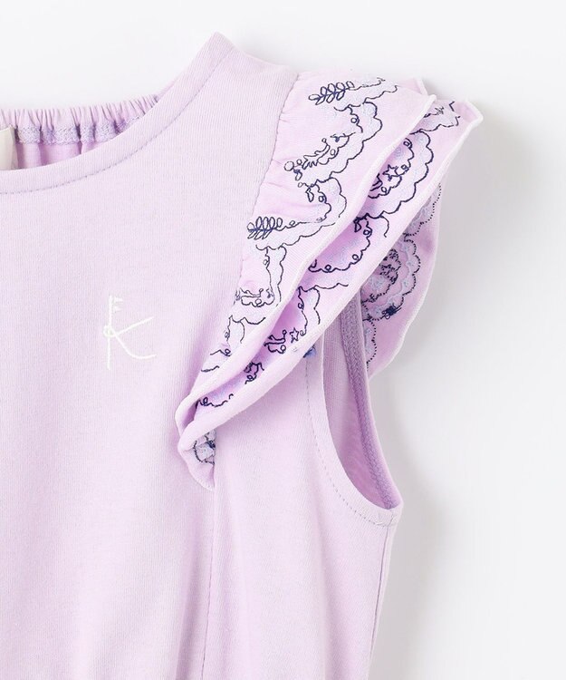 組曲 KIDS 【150-160cm】ビーチコーミングスカラップ ワンピース マーメイドピンク系