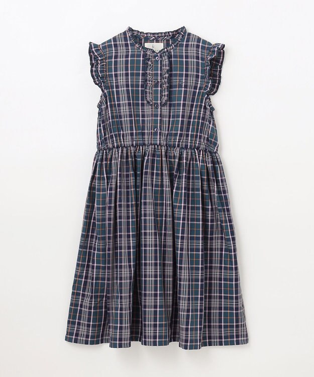 組曲 KIDS 【150-160cm】ブリティッシュ ワンピース グリーン系3