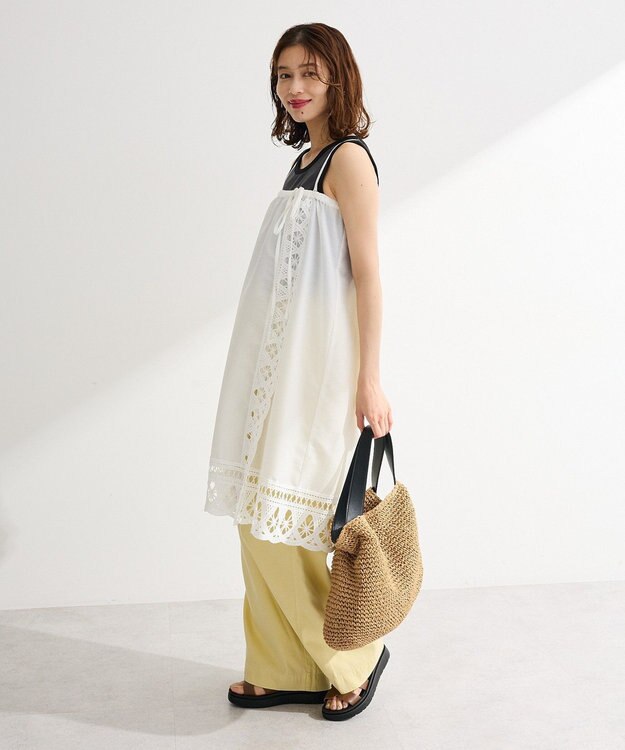 Green Parks ２ｗａｙレースキャミワンピース Off White