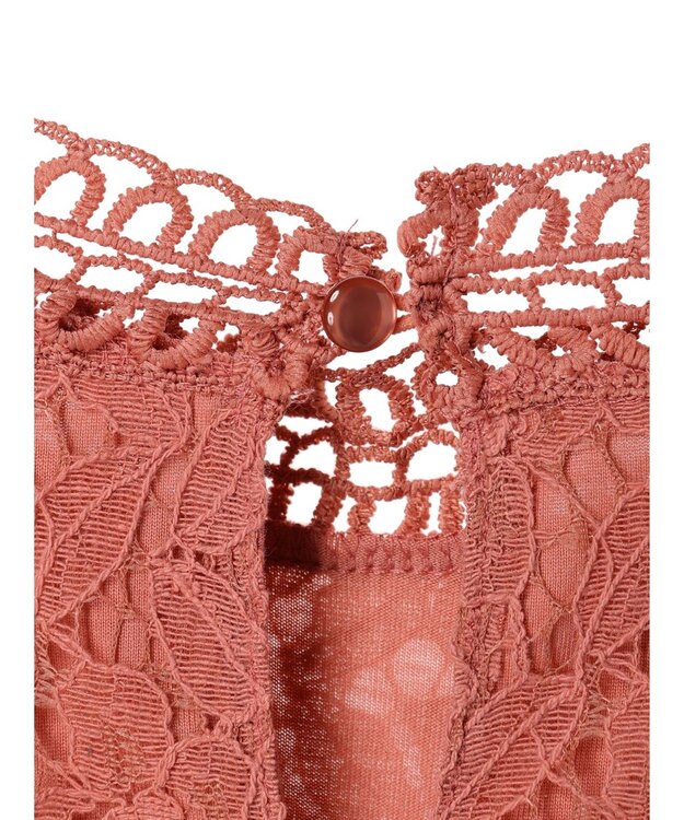 Green Parks ・Ｐｅｔｉｔ　Ｆｌｅｕｒ　フレンチレーシ－ブラウス Pink