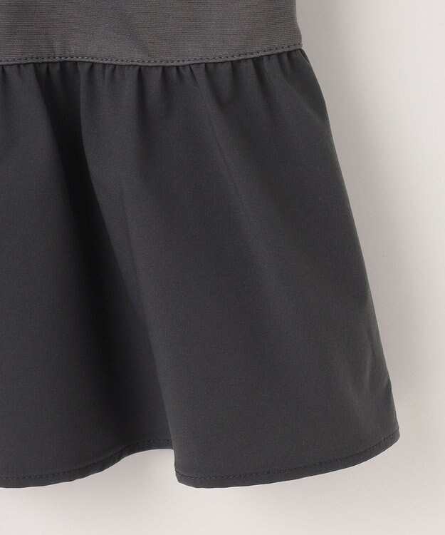 自由区 L クリアコットンポンチペプラム カットソー スレート