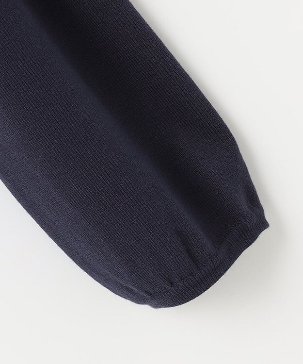 組曲 KIDS 【110-140cm】ラウンドカラー ニットジャケット ネイビー系