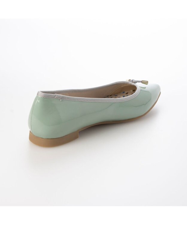 MODE ET JACOMO <carino>【レイン対応】エナメルプレーンパンプス グリーンエナメル