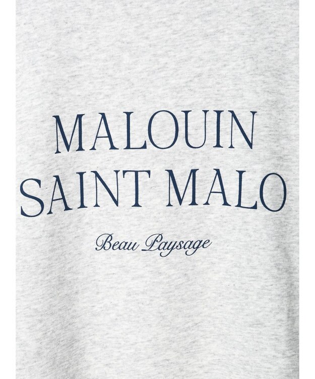 Green Parks アソートロゴ裏毛プルオーバー Light Gray Mixture