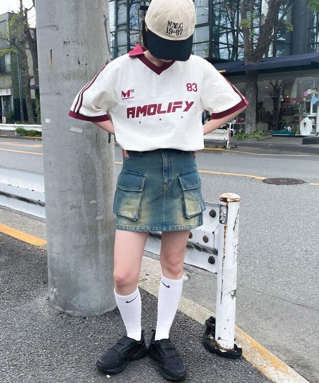 WEGO ゲームグラフィックビッグT ホワイトアイボリー