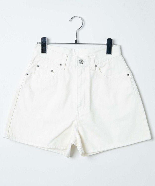 WEGO 台形デニムショートパンツ オフホワイト